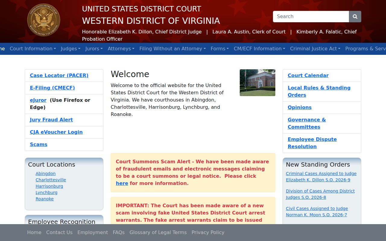 Patrick County criminal court cases in the Western District of Virginia
