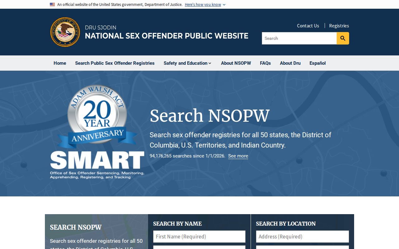 Patrick County sex offender search through the national NSOPW interface